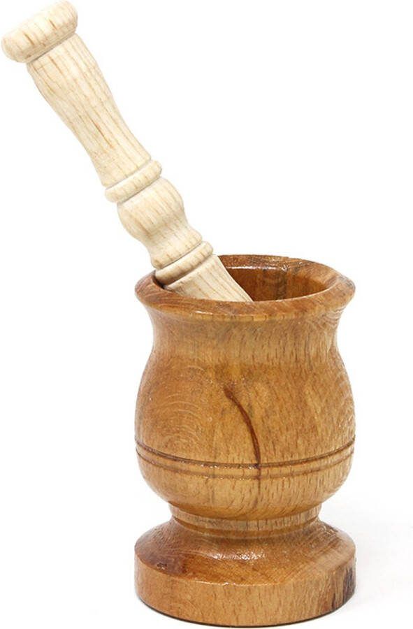 Havan middelgroot vijzel met stamper hout Ø7cm