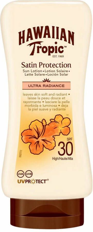 Hawaiian Tropic Zonnebrand Lotion Hydratation SPF 30 2x 180 ml Voordeelverpakking