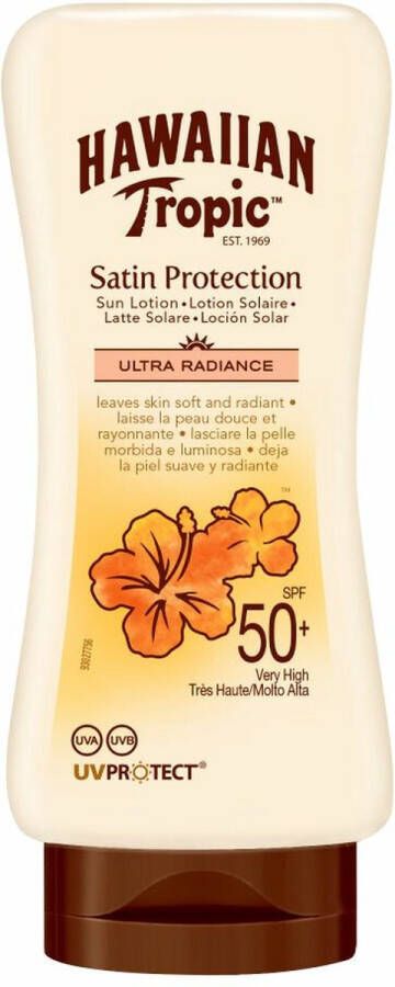 Hawaiian Tropic Zonnebrand Lotion Hydratation SPF 50 2x 180 ml Voordeelverpakking