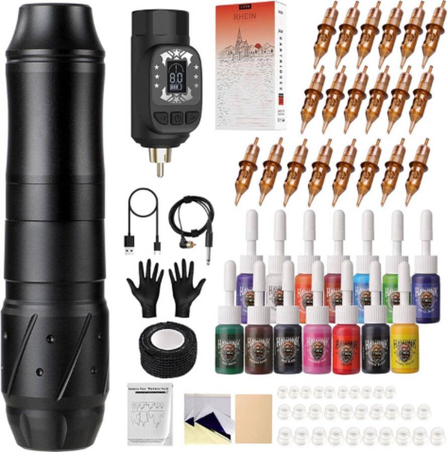 Hawink Tattoo Machine Tattoo Machines Tattoo Set Tattoo Pen Tattoo Kit Tattoo Naalden Tattoo Kit Voor Beginners Tattoo Machine Beginner Set Tattoo Gun