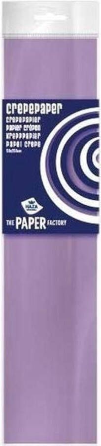 Haza 10x Crepe papier plat lila paars 250 x 50 cm Knutselen met papier Knutselspullen