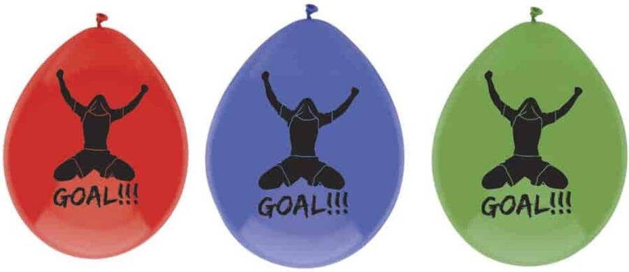 Haza Ballon Voetbal Goal 6 stuks