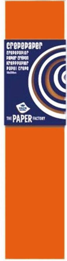 Haza Crepe papier 250 cm Oranje Gratis Verzonden