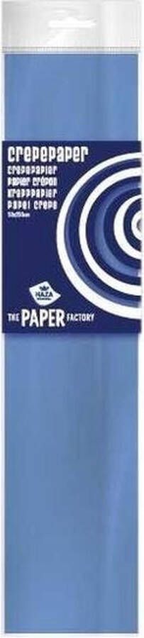 Haza Crepe papier plat babyblauw 250 x 50 cm Knutselen met papier Knutselspullen