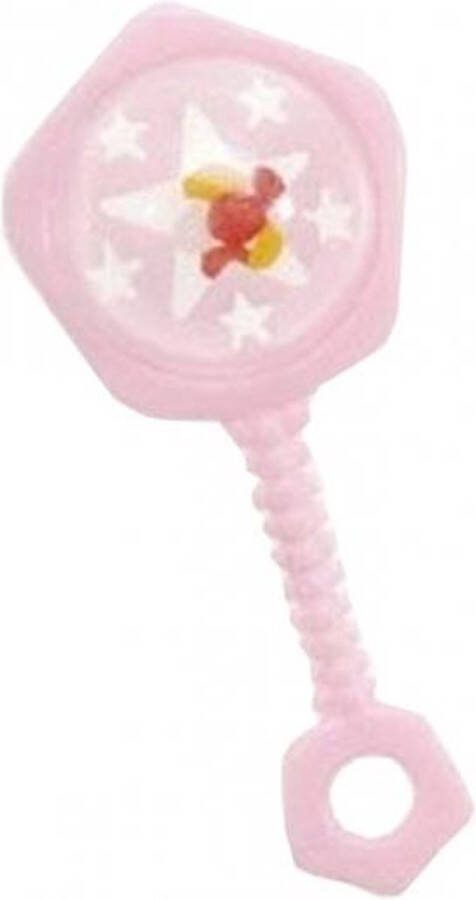 Haza original Rammelaars Babyshower Roze 7 Cm 6 Stuks