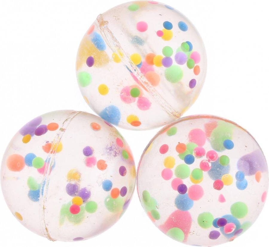 Haza original Stuiterbal Confetti 8 Stuks