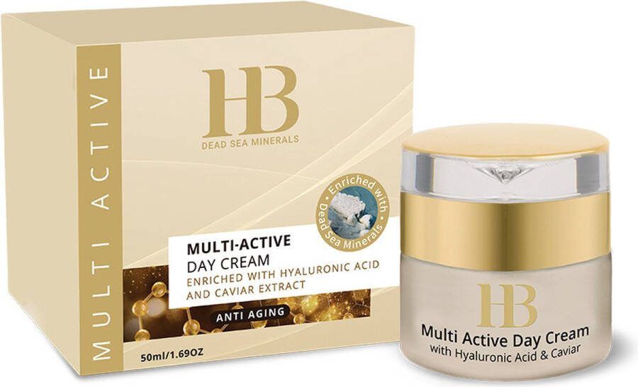 HB Dead Sea Minerals Multi-active dagcrème Hyaluronzuur & Kaviaar