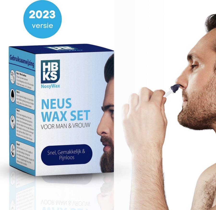 HBKS Neuswax Ontharings Neus Wax Set Neusontharing Neushaartjes Verwijderen Neushaar Waxen Nose Wax Kit Wax Parels Wax Strips Gezicht 100gr Wax Beans