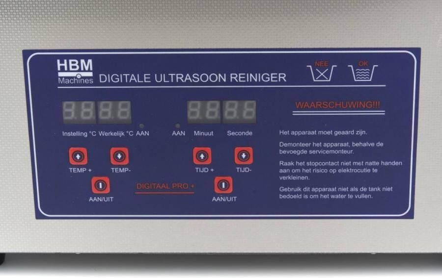 Hbm 15 Liter PROFI ULTRASOON reiniger