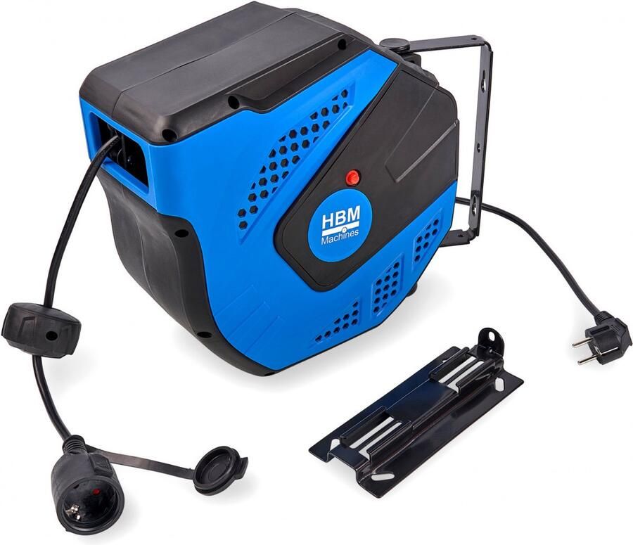 Hbm Professionele automatische Stroomhaspel Kabelhaspel 15 Meter