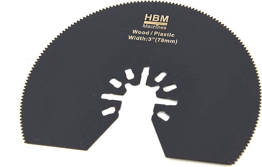 HBM machines 78 mm. Zaagblad Half Rond Voor Hout en Plastic voor Multitool