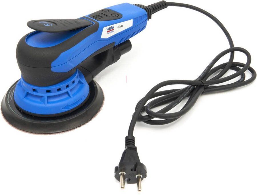 HBM machines HBM 350 Watt Professionele Excentrische Schuurmachine Met Variable Toerental