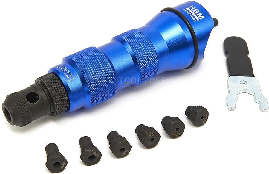 HBM machines HBM Professionele Popnageltang voor in de Accuboormachine van 2 4 tot 6 4 mm