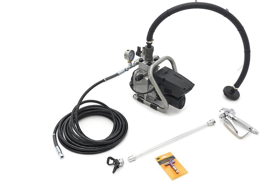 HBM machines Hogedruk Airless Spuitmachine Verfspuit Wandspuitmachine Set 1400 Watt