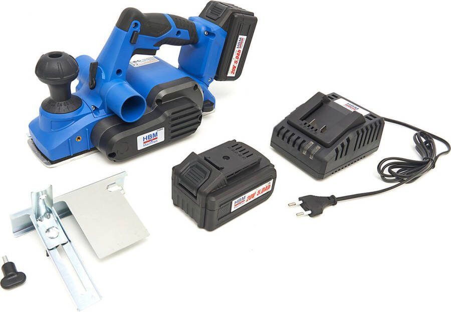 HBM machines Professionele 20 Volt 5 0 AH Li-ion Accu Schaafmachine met 2 Li-ion Accu s en 2 Sets