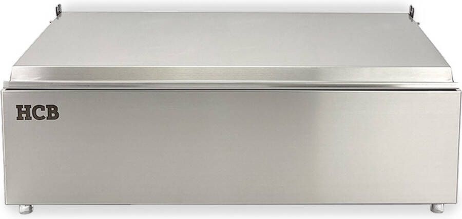 HCB Professionele Horeca Bakhouder 3 x 1 6 GN deksel RVS INOX Incl. gastronorm bakken Gastronormbak 54.5x22.5x24.5 cm (BxDxH) 4 kg 1363