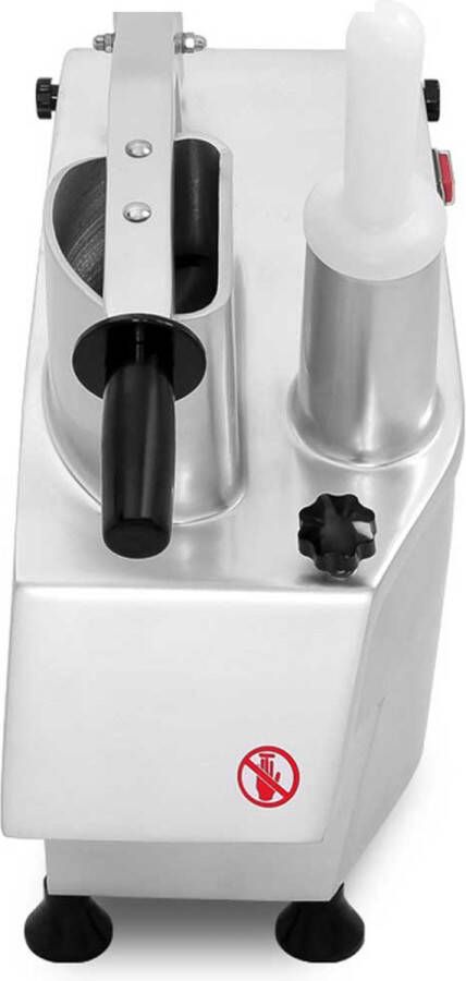 HCB Professionele Horeca Groentesnijmachine 5 schijven 230V Groentesnijder Mandoline Groentesnijder elektrisch 40x29x54 cm (BxDxH) 22 kg 2508