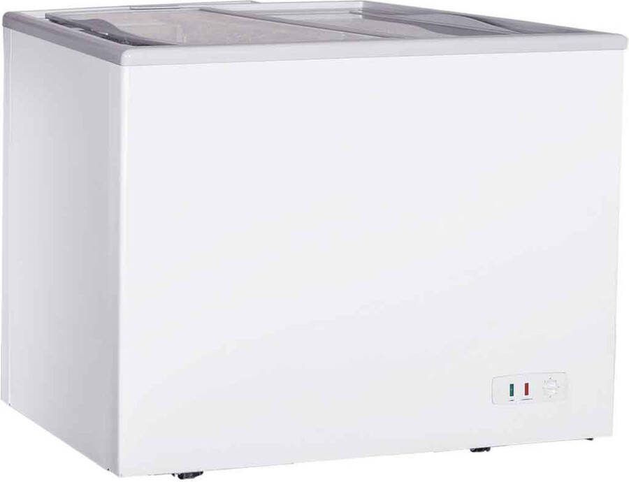 HCB Professionele Horeca Vriezer Vrieskist met schuifdeksel 197 liter 230V ABS 96x52.5x84 cm (BxDxH) 30 kg 1427
