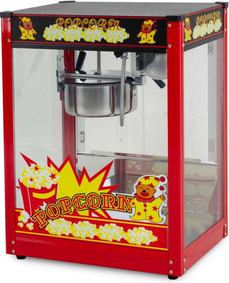 HCB Professionele Popcorn machine 230V Popcornmachine Zwart Horeca Popcornmaker 6245