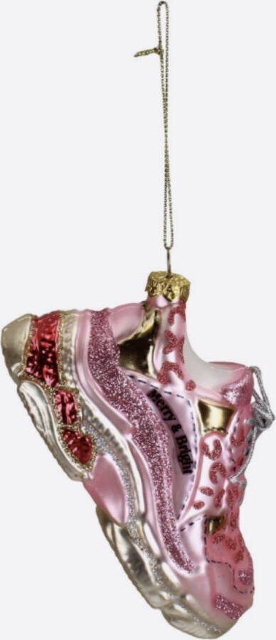 HD Collection kersthanger ornament sportschoen roze
