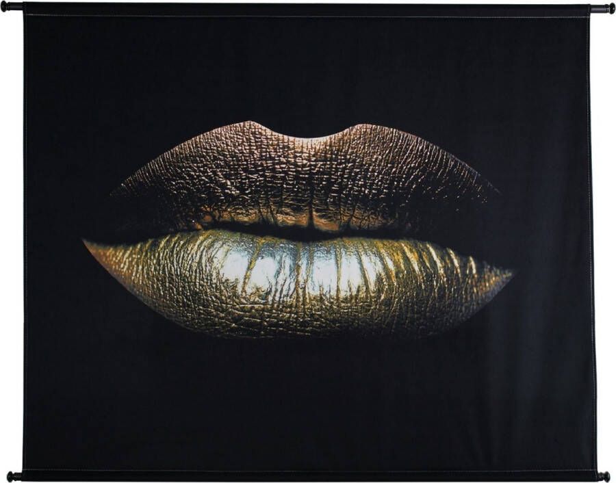 HD Collection Wandkleed Glamour Kiss Velvet 146x110 cm (BxH) Incl. Roede en Haken