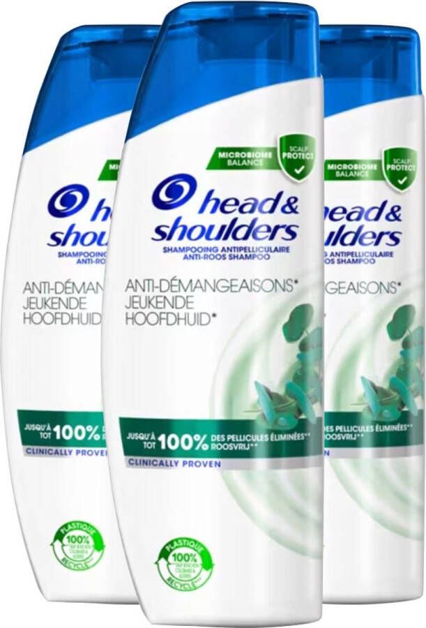 Head & Shoulders 2in1 Shampoo en Conditioner Jeukende Hoofdhuid 3 x 270 ml Voordeelverpakking