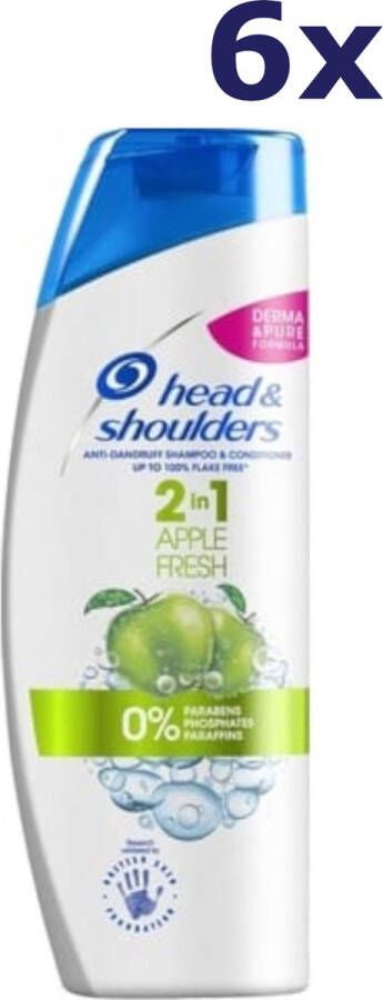 Head & Shoulders 6x Shampoo Apple Fresh 2 in 1 450 ml