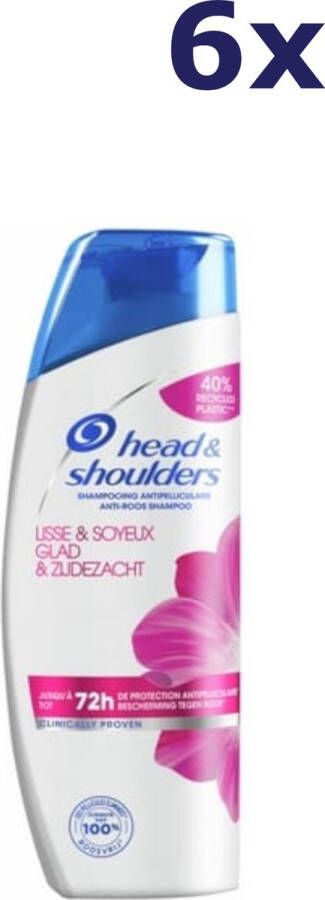 Head & Shoulders 6x Shampoo Glad & Zijdeglans 285 ml