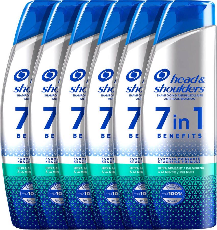 Head & Shoulders 7in1 Anti-Roos Shampoo Ultra Kalmerend 6 x 225 ml