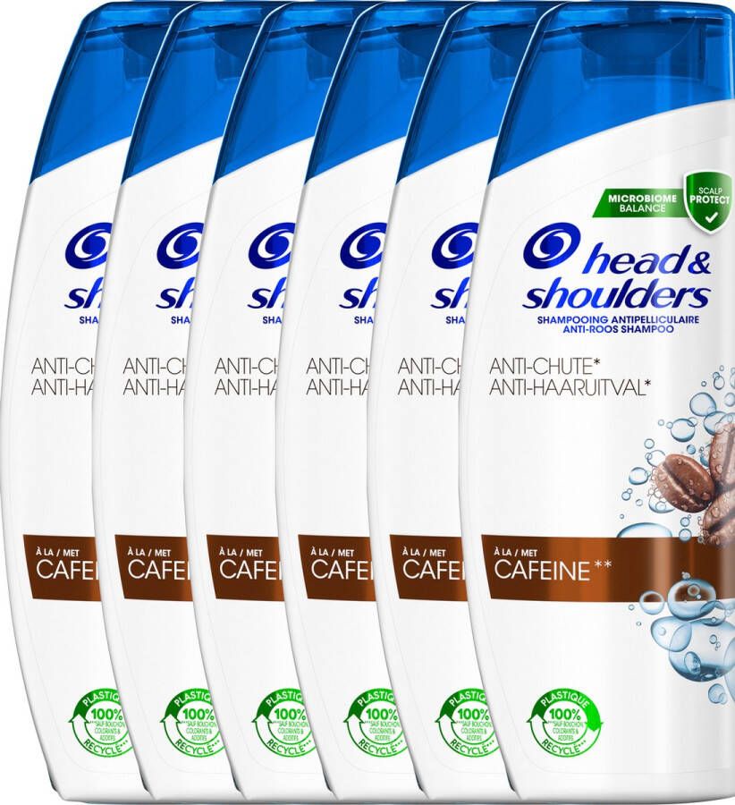 Head & Shoulders Anti-Haaruitval Anti-roos shampoo Tot 100% Roosvrij Voordeelverpakking 6 x 285ml