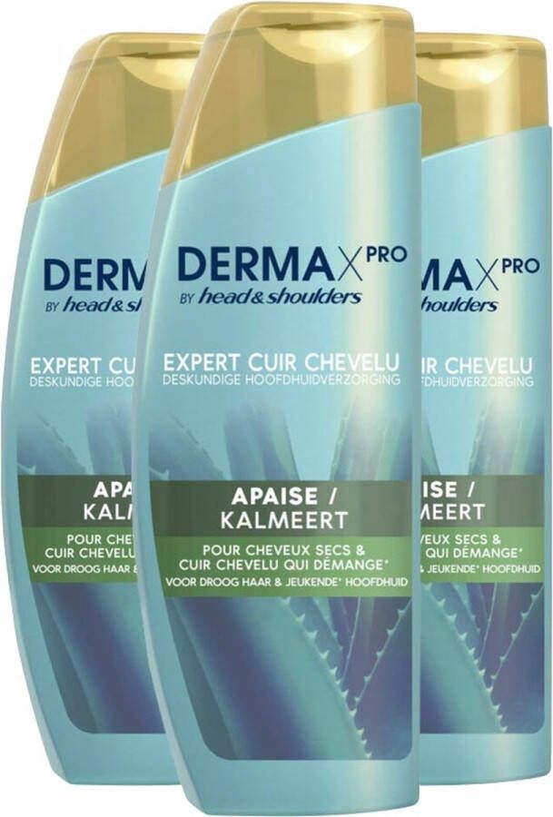Head & Shoulders Anti-roos Shampoo DERMAxPRO 3 x 225 ml Voordeelverpakking