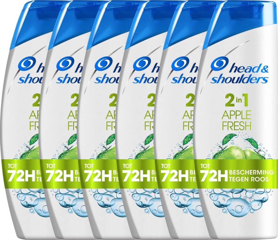 Head & Shoulders Apple Fresh 2-in-1 Voordeelverpakking 6 x 270 ml Anti-roos Shampoo