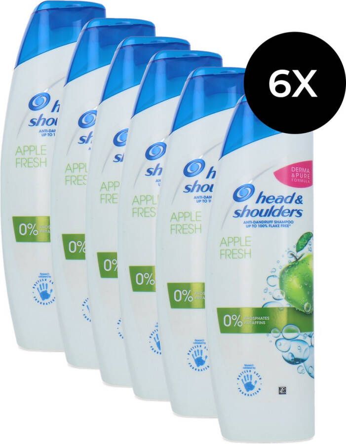 Head & Shoulders Apple Fresh Shampoo 6 x 250 ml