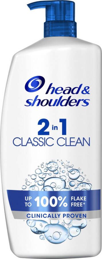 Head & Shoulders Classic 2in1- Anti-roos Shampoo & Conditioner Tot 100% Roosvrij 1000ml