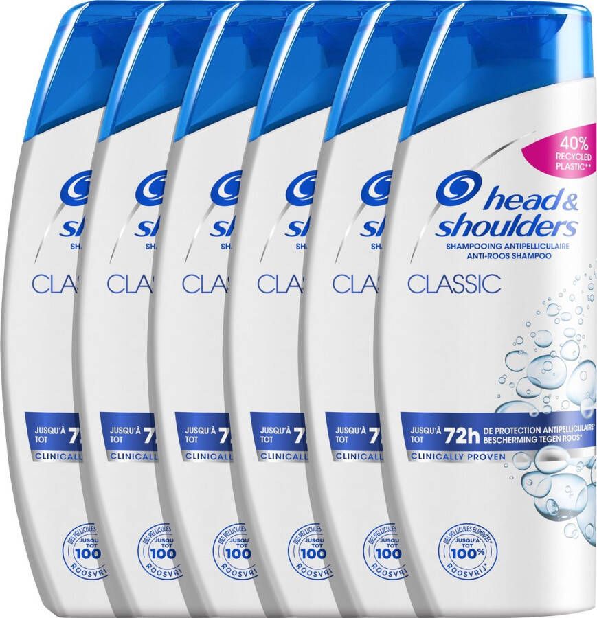 Head & Shoulders Classic Anti-roos shampoo 6 x 285 ml voordeelverpakking