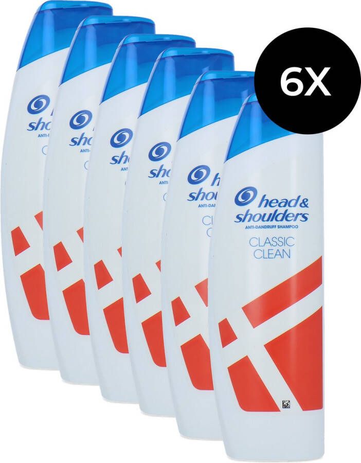 Head & Shoulders Classic Clean Shampoo Anti-Dandruff Shampoo 6 x 250 ml