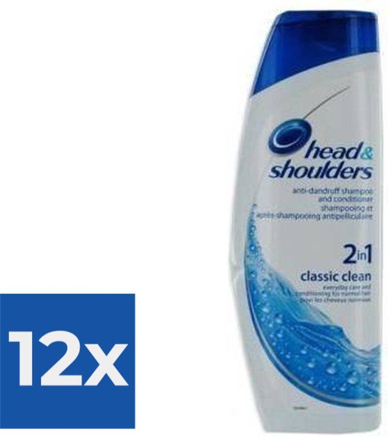 Head &- Shoulders Head & Shoulders 2 in 1 Classic Clean 400ml Voordeelverpakking 12 stuks