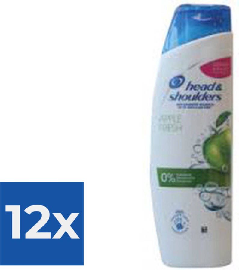 Head &- Shoulders Head & Shoulders Anti-dandruff Shampoo With The Scent Of Fresh Apples 250ml Voordeelverpakking 12 stuks