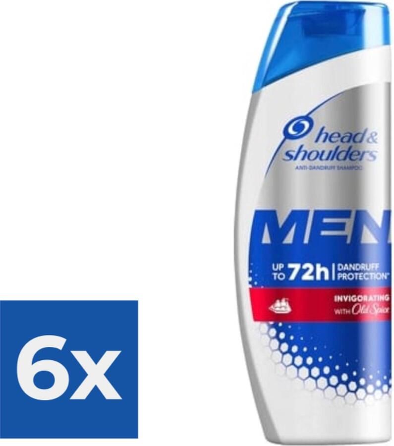 Head &- Shoulders Head & Shoulders Shampoo Men Invigorating 400ml Voordeelverpakking 6 stuks