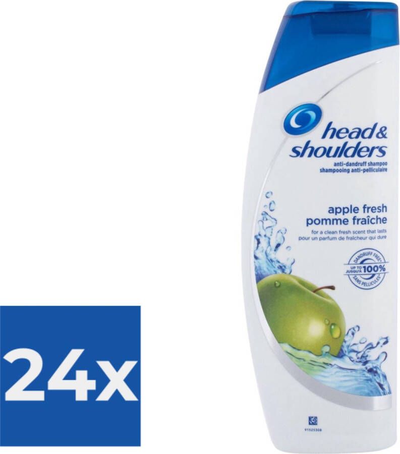 Head &- Shoulders Head & Shoulders Shampoo Apple Fresh 400 mL Voordeelverpakking 24 stuks