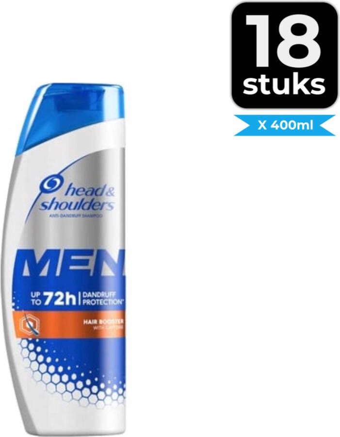 Head &- Shoulders Head & Shoulders Shampoo Men Hair Booster 400ml Voordeelverpakking 18 stuks