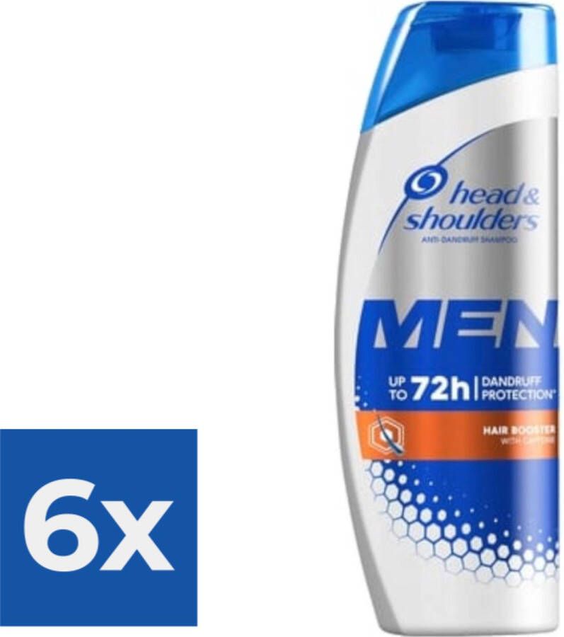 Head &- Shoulders Head & Shoulders Shampoo Men Hair Booster 400ml Voordeelverpakking 6 stuks
