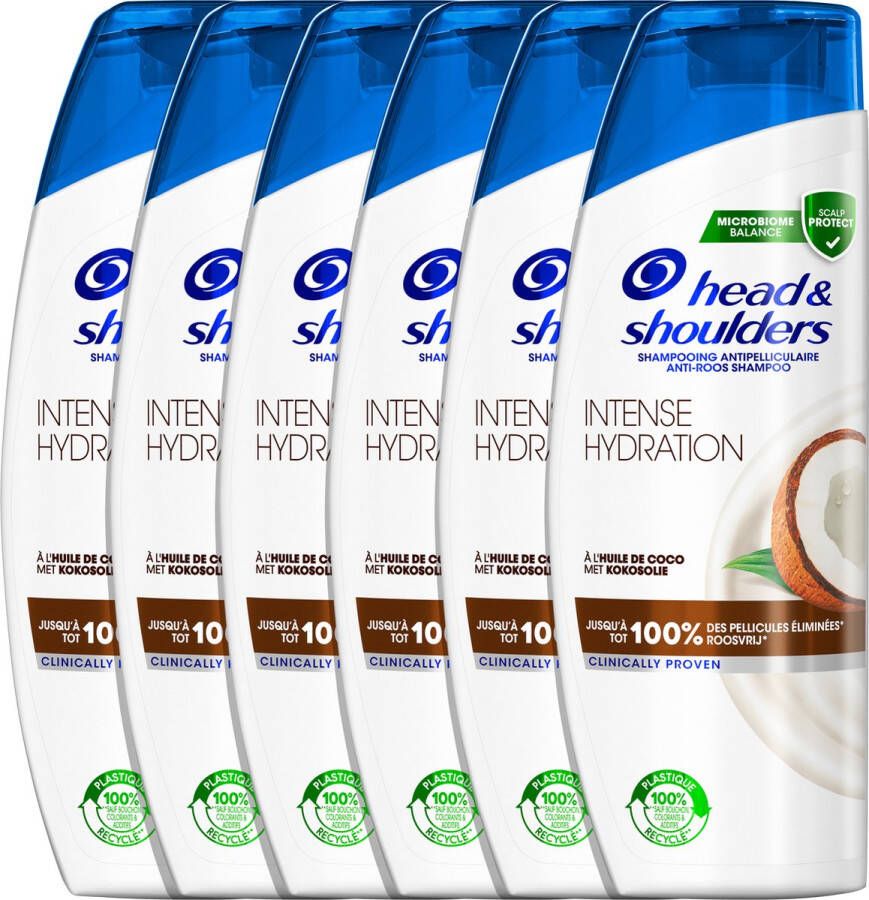 Head & Shoulders Intense Hydration Anti-roos shampoo Tot 100% Roosvrij 6 x 285ml