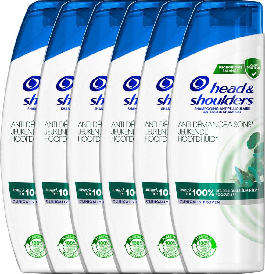 Head & Shoulders Jeukende Hoofdhuid Anti-roos shampoo Tot 100% Roosvrij 6 x 285ml