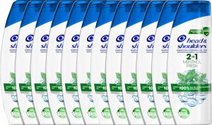 Head & Shoulders Menthol Fresh 2in1 Anti-Roos Shampoo & Conditioner 12 x 270ml Voordeelverpakking