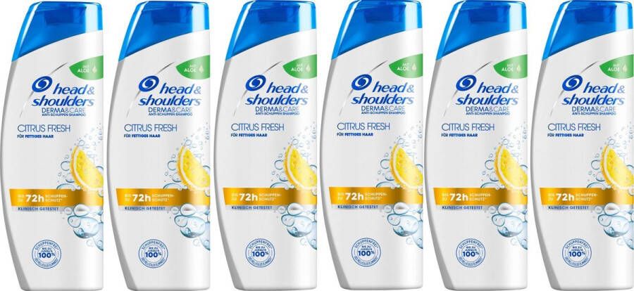 Head & Shoulders Shampoo Citrus Fresh 6 x 500 ml