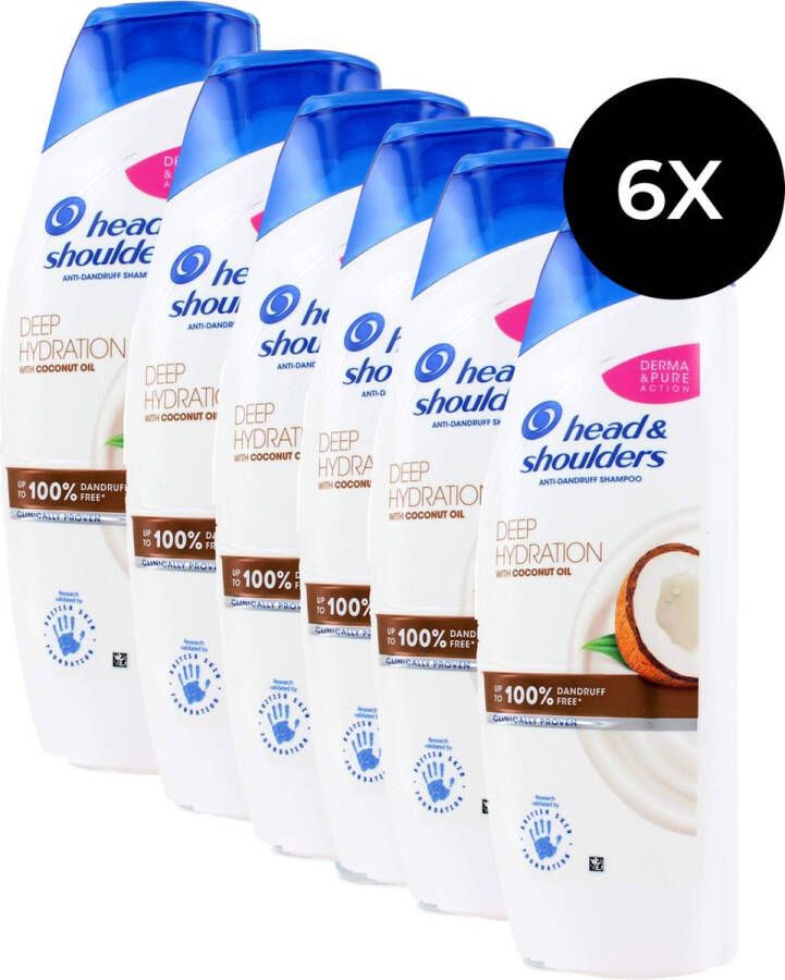 Head & Shoulders Shampoo Deep Hydration 6 x 500 ml