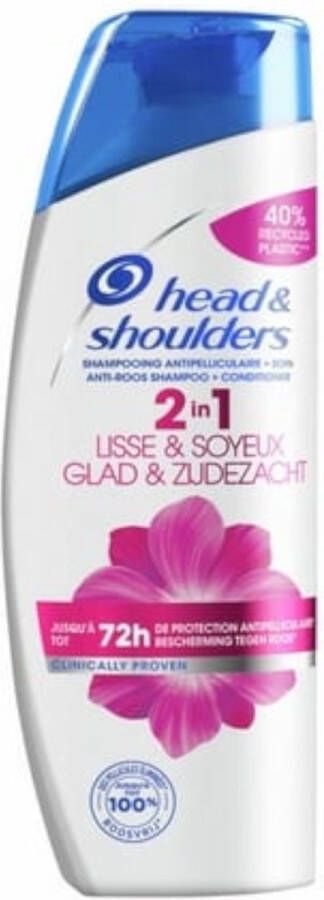 Head & Shoulders Glad & Zijdezacht 2in1 shampoo en conditioner 270 ml