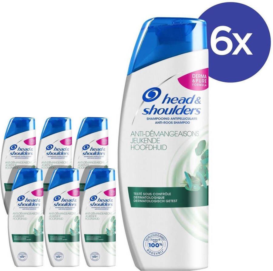 Head & Shoulders Shampoo Itchy Scalp Jeukende Hoofdhuid 6 x 500 ml