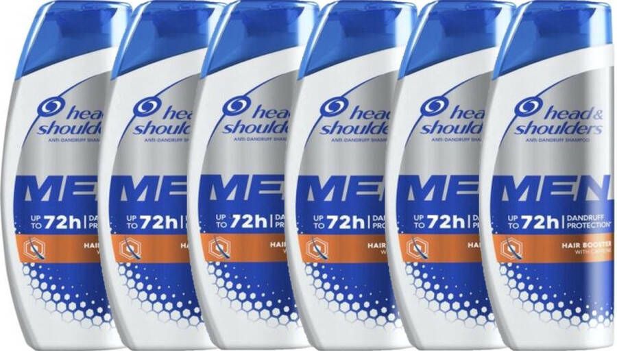 Head & Shoulders Shampoo Men Hair Booster Voordeelverpakking 6 x 400 ml